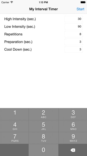 My Interval Timer - High Intensity Inter