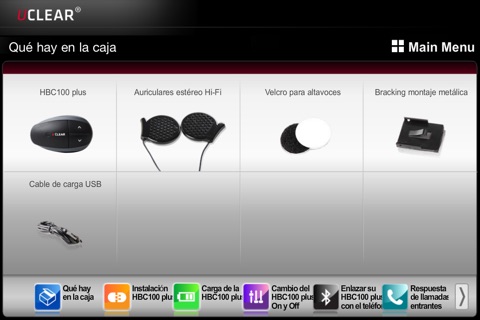 UCLEAR HBC100 Plus Spanish instruction screenshot 2