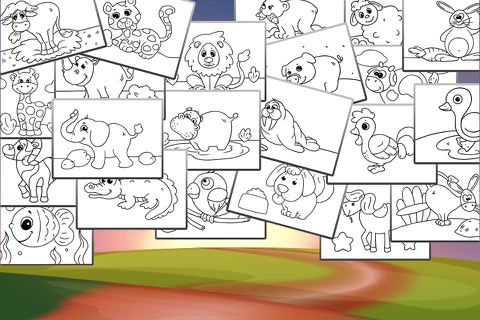 Animals Coloring Book for Kids - 35 drawing pages for preschool children screenshot 4