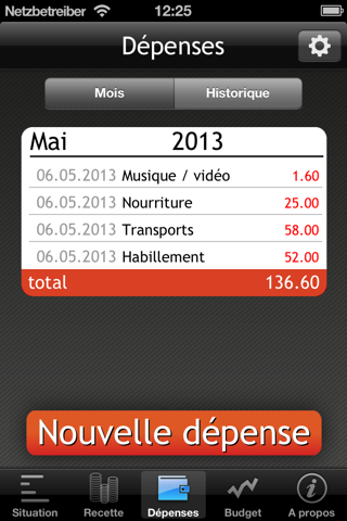 Alerte Budget screenshot 4