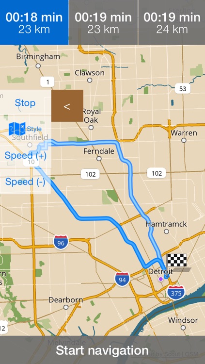 Michigan Offline Map with Real Time Traffic Cameras Pro