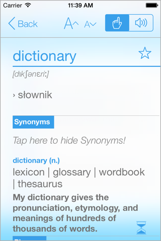 Free Polish English Dictionary and Translator (Słownik polsko angielski) screenshot 3