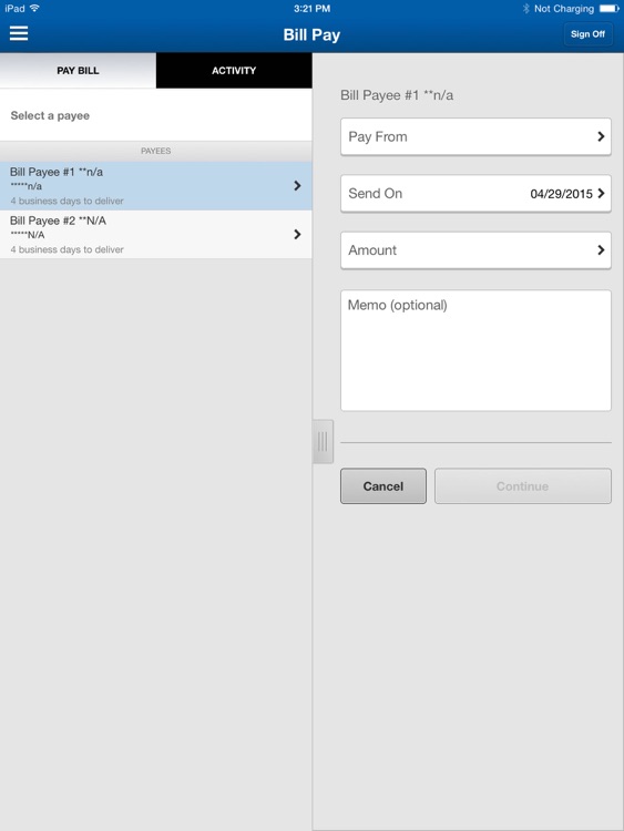 The Bancorp Mobile for iPad