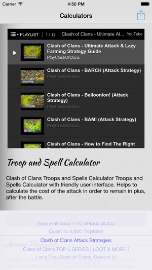 Calculators for Clash Of Clans - Video Guide, Strategies, Ta(圖2)-速報App