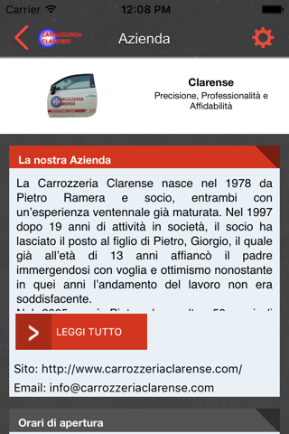 Carrozzeria Clarense screenshot 2