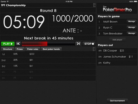 The Poker Timer screenshot 3