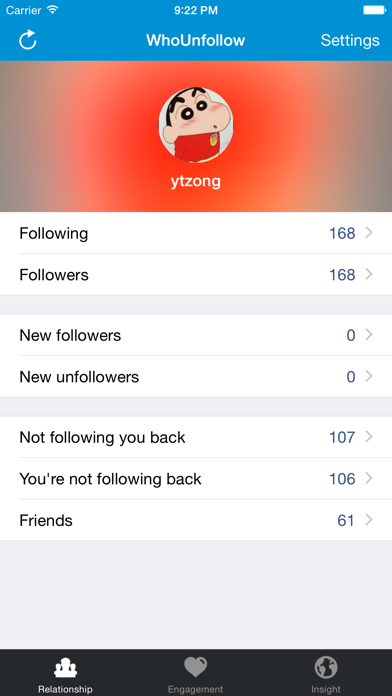WhoUnfollow for Instagram - Find Who Unfollowed You Screenshot 1
