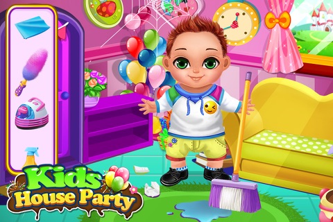 Kids House Party - Playhouse Planner: Fun Cooking, Cleaning & Washing Game screenshot 2