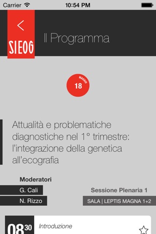 XIX Congresso Nazionale Sieog screenshot 2