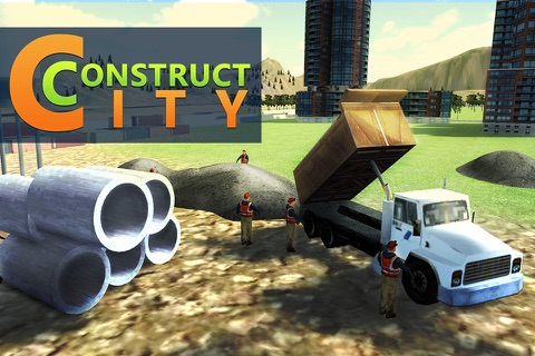 City Construction Crane Operator 3D – Heavy Transporter Truck Simulation Game screenshot 3