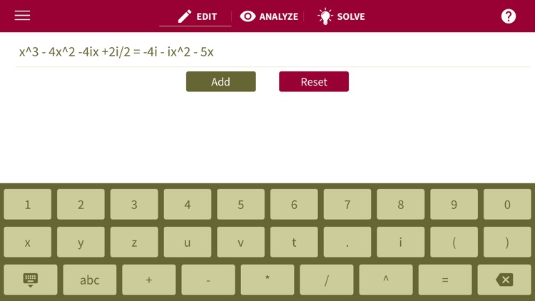 xSolve - Advanced Equation Solver