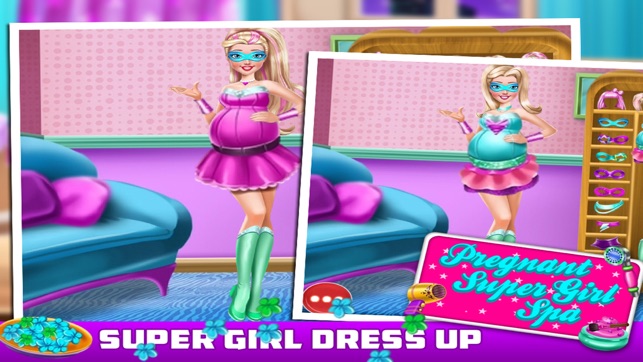Pregnant SuperGirl Spa - Games For Kids(圖5)-速報App