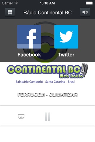 Rádio Continental BC screenshot 2