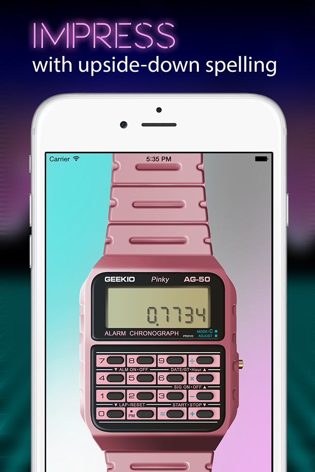 Geek Watch - Retro Calculator Watch screenshot 2