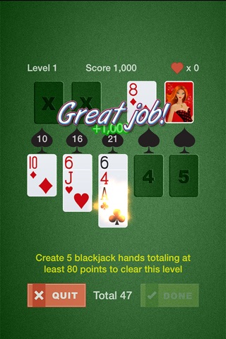 Blackjack Solitaire Supreme screenshot 2