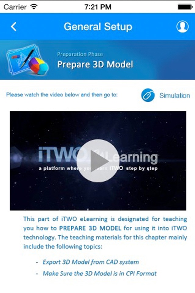 iTWO eLearning screenshot 3