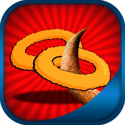 Onion ring shooting contest - Hungry kids summer game icon