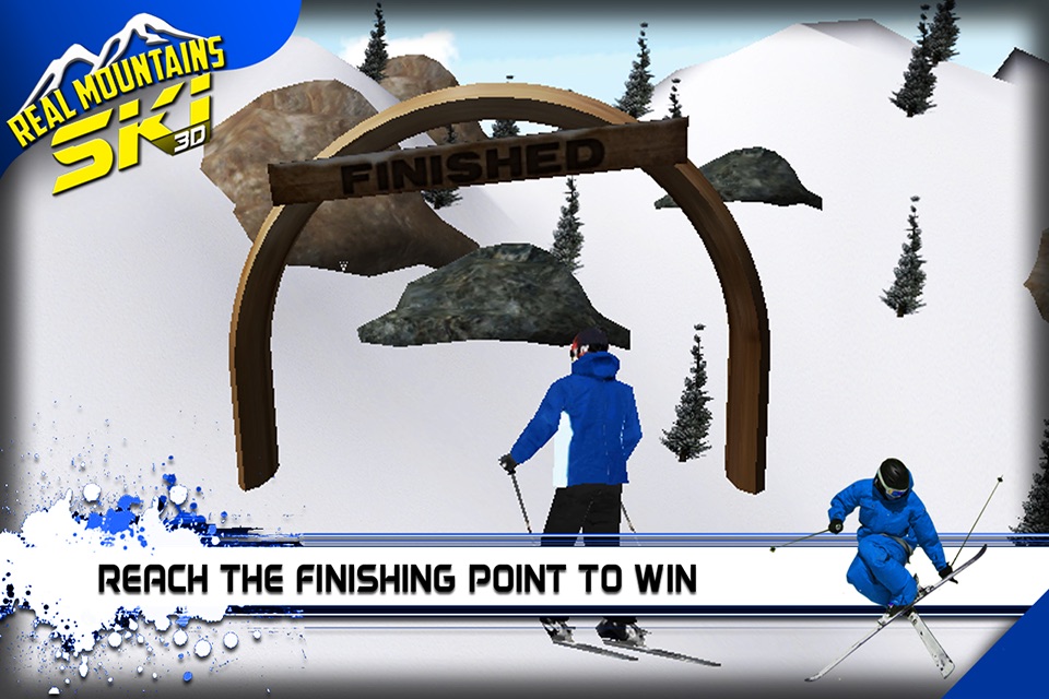 Real Mountain Ski Game screenshot 2