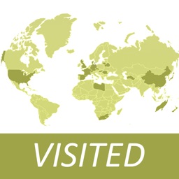 Visited Countries Map - World Travel Log for Marking Where You Have Been