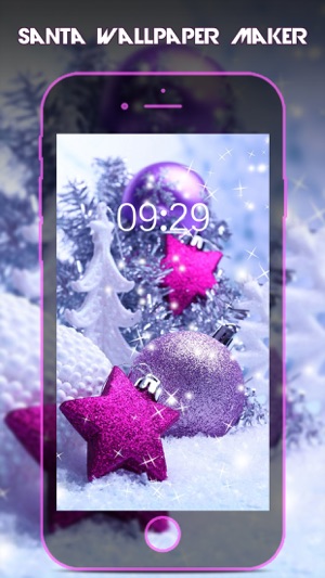 Santa Wallpaper Live Maker - Retina Photo Backgrounds of Xma(圖5)-速報App