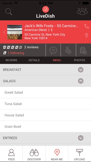 LiveDish : NYC's premier app for restaurant reviews, food ph(圖5)-速報App