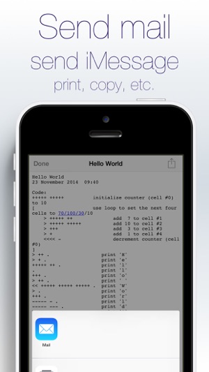 Brainfuck interpreter and simple editor(圖5)-速報App