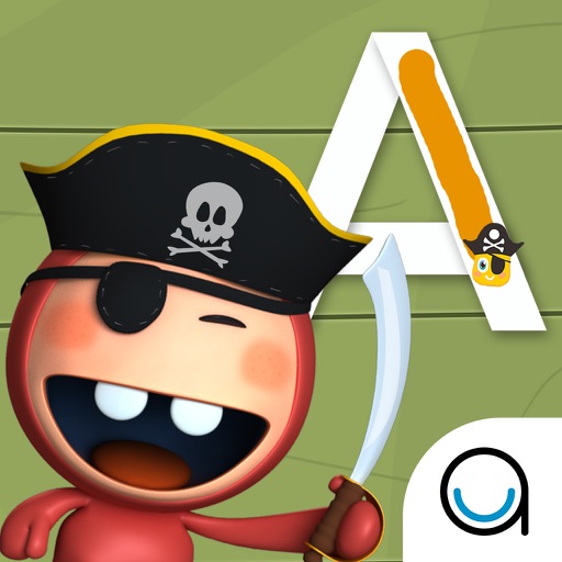 Icky the Pirate -  Treasure Trace - Learn to write Uppercase ABC - Lesson 2 of 3 FREE iOS App