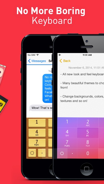 Color Keyboard Themes Pro  - new keyboard design & backgrounds for iPhone, iPad, iPod screenshot-4