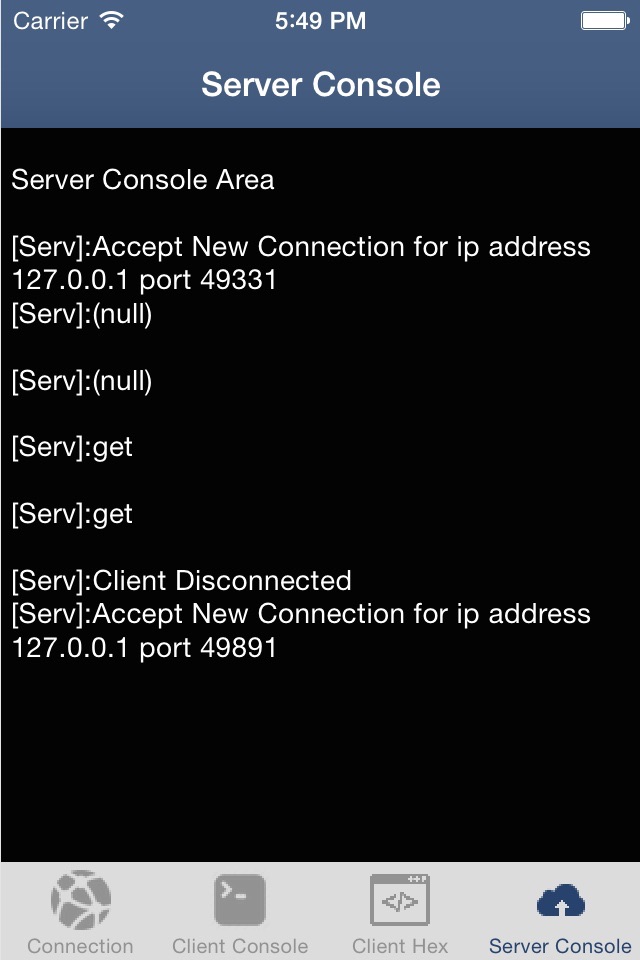 Console Server screenshot 2