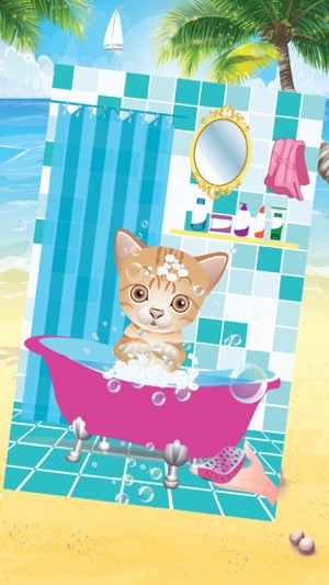 Cute Kitty Salon - Crazy little pet wash, dressup and cat ma(圖2)-速報App