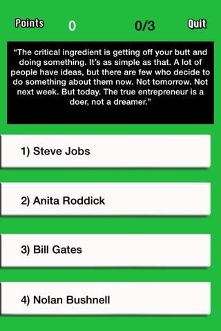 Ultimate Trivia - Entrepreneurial Quotes screenshot 2