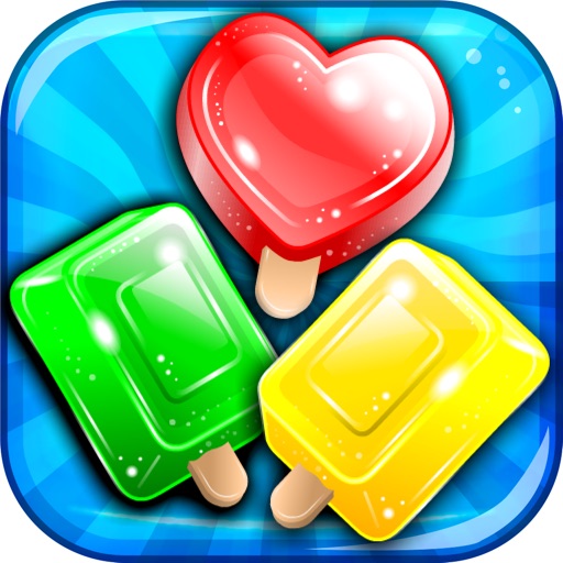 Frozen Ice-cream Puzzle - match-3 candy game for soda mania'cs gratis icon