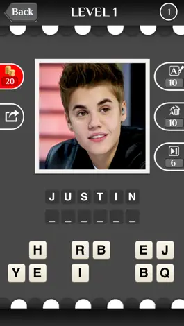 Game screenshot Celebrity Guess (guessing the celebrities quiz games). Cool new puzzle trivia word game with awesome images of the most popular TV icons and movie stars. Have fun predicting the famous celeb, talented musician, iconic athlete and sports icon. Free mod apk