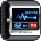 This app uses the iPhone's camera lens and flash to measure your heart rate from your fingertip