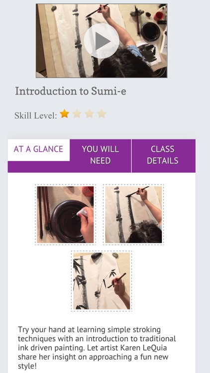 Learning the Art of Sumi-e