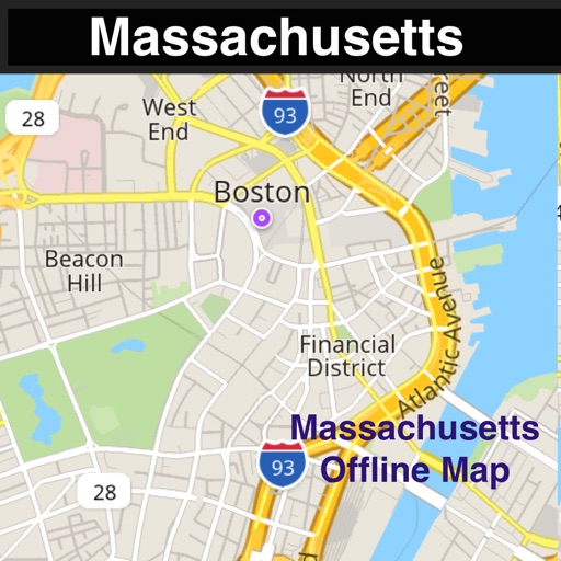 Massachusetts/Boston Offline Map & Navigation & POI & Travel Guide & Wikipedia with Real Time Traffic Cameras Pro icon