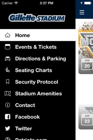 Gillette Stadium App (retired) screenshot 3