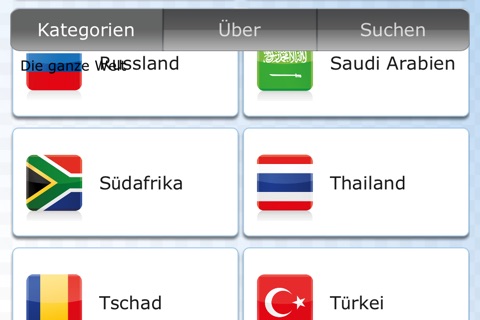 Traditional and popular dishes from around the world in German language screenshot 4