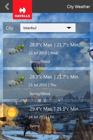 Havells Istanbul screenshot 2