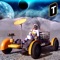 You have your ticket to the Moon: have fun driving and exploring its rocky terrain