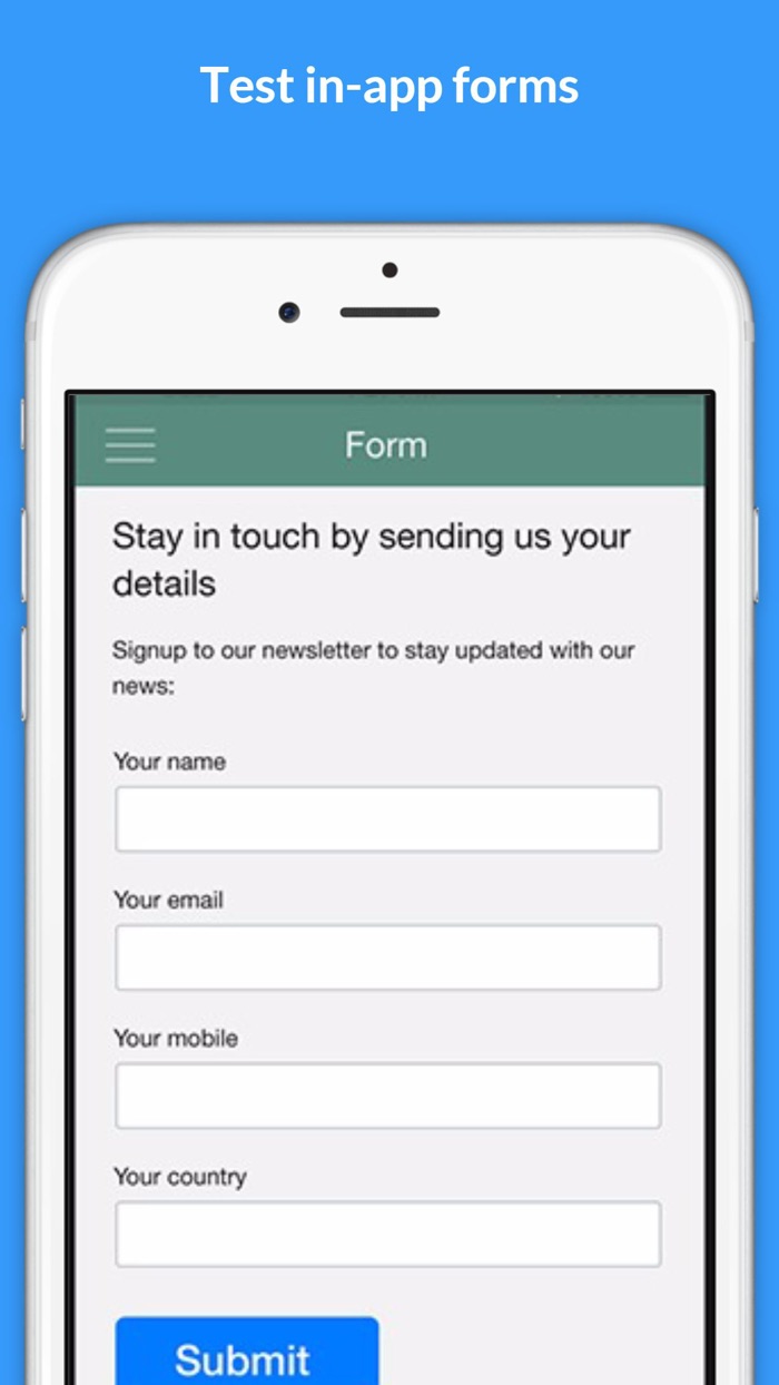 AppsBuilder App Preview iPhone Version
