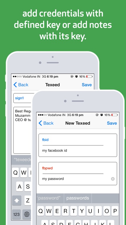 Texeeder - with custom keyboard ~ Type Less Get More