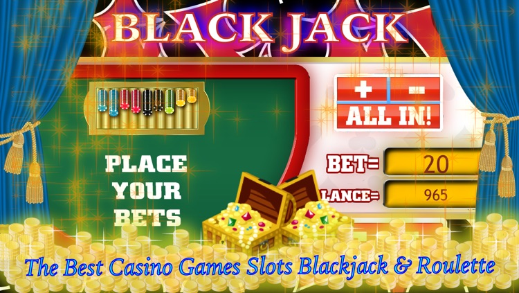 A Lucky Classic Slots Machine - Blackjack and Roulette +++ Triple Casino Games