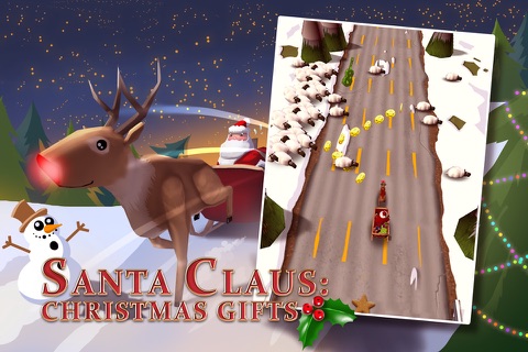 A Santa Claus: Christmas Gifts Kid - 3D Sleigh Driving Game with Cartoon Graphics for Everyone screenshot 3