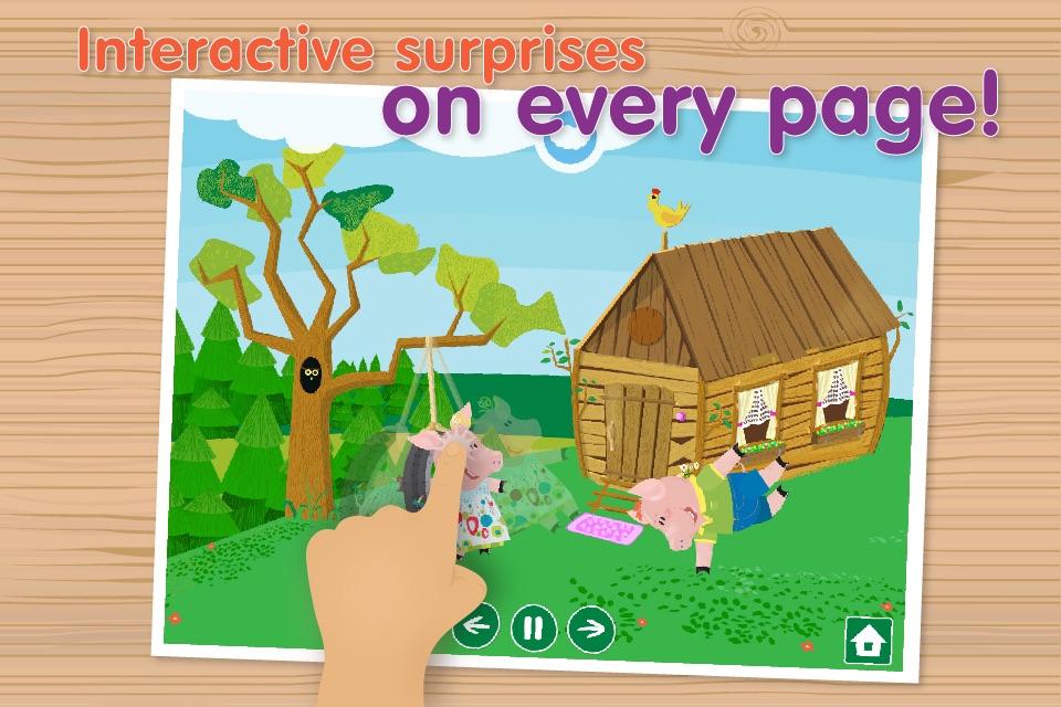 The Three Little Pigs Free - Interactive bedtime story book screenshot 3
