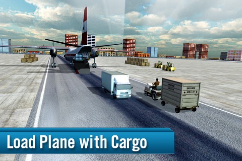 Airplane Cargo Truck Sim 3D screenshot 2