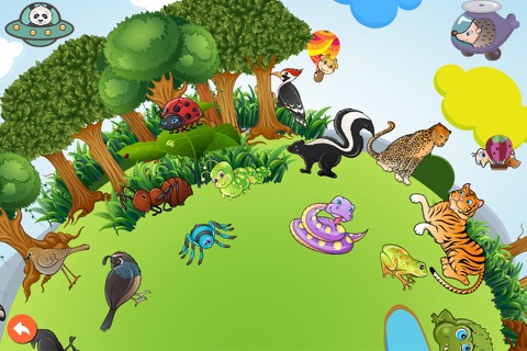 Animals puzzle game for preschool kids - learn words and sounds screenshot 3