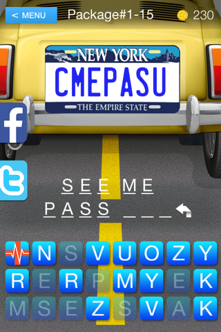 Guess the Plate - The Vanity License Plate Game screenshot 2