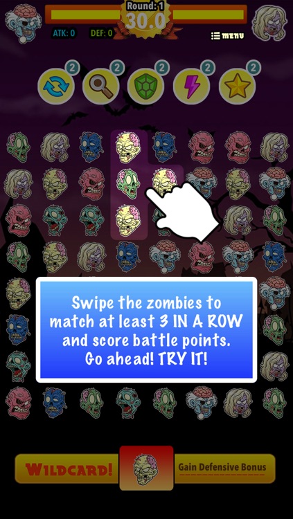 Clash of the Zombies: Match 3 Multiplayer