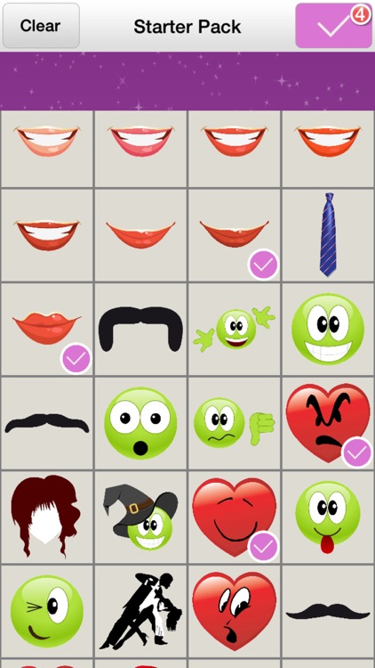 Stick Me On - Add Emoji Keyboard style stickers to your photo edits; hearts, masks, faces, mustache sticker for free screenshot-3